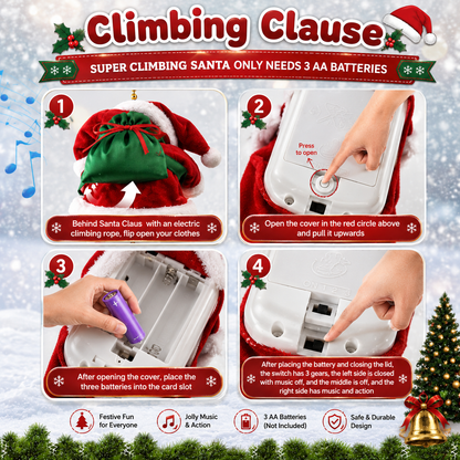 Climbing Claus - Musical Climbing Santa